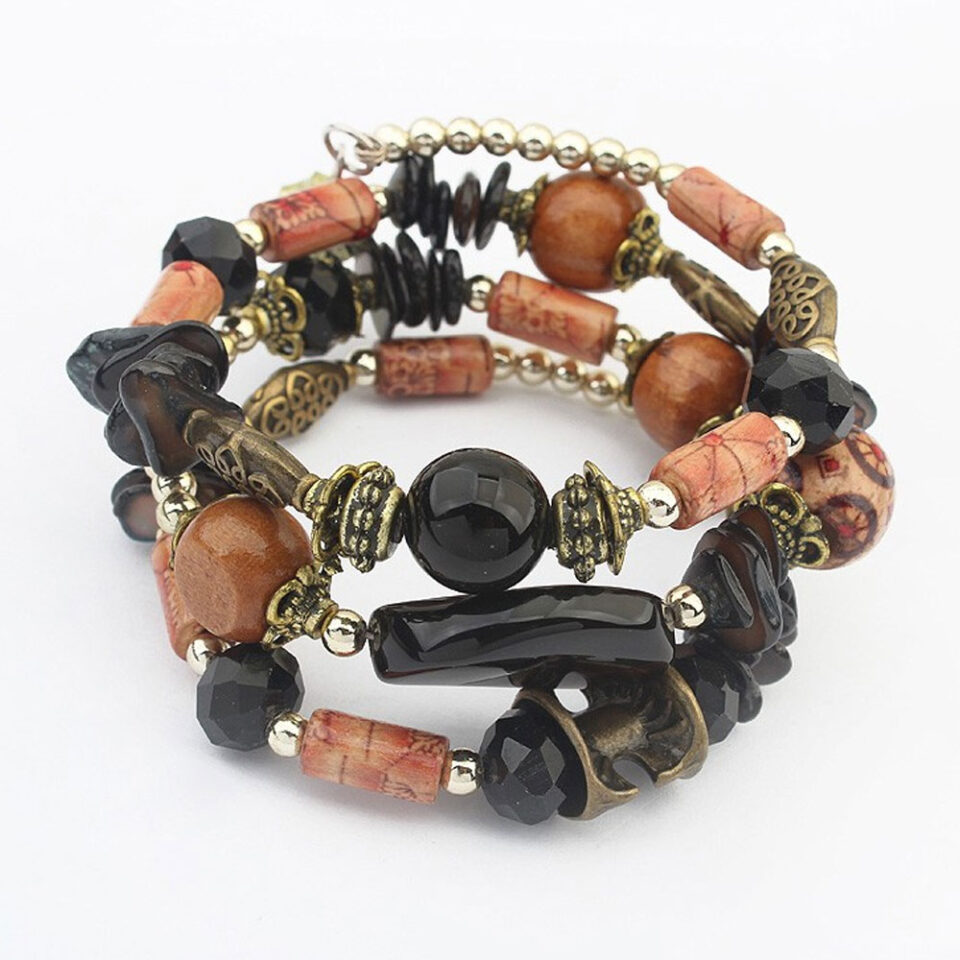 funky beaded stackable bracelet