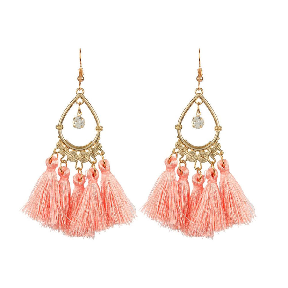 western party wear feather earrings for woman