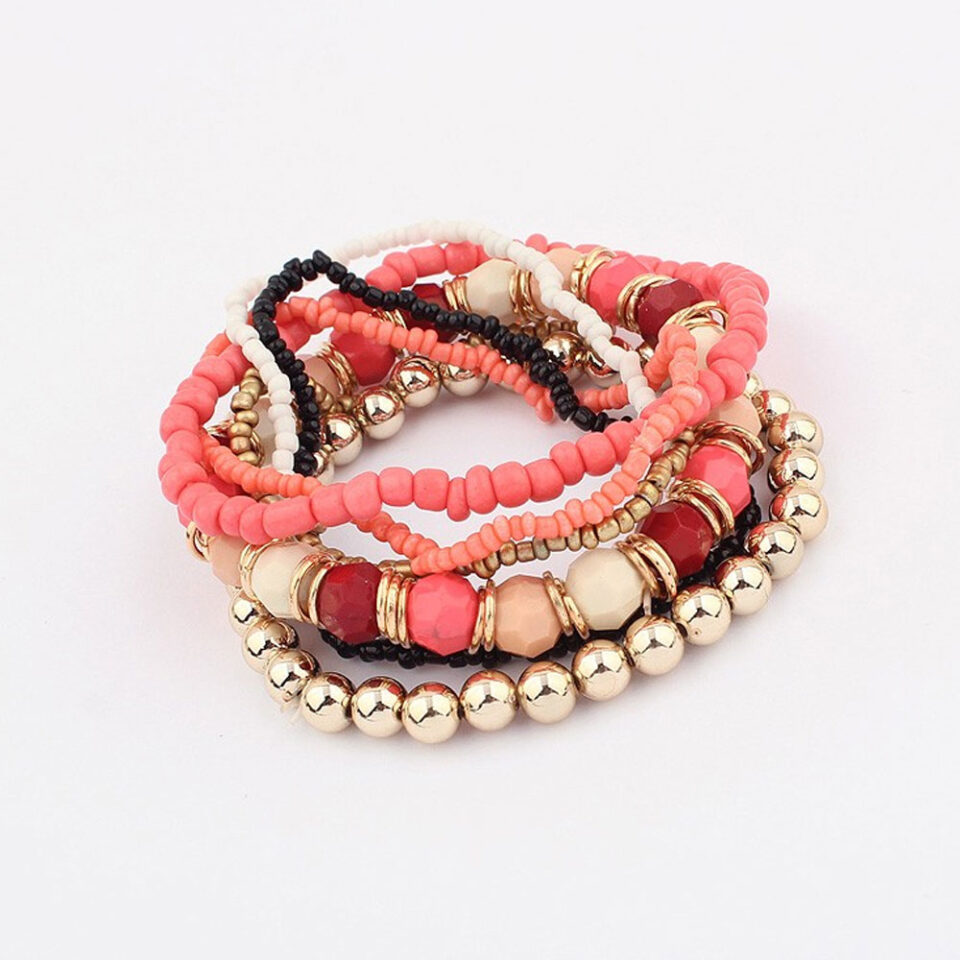 multi-color beaded bracelet