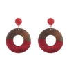 Belleza Ruby Exclusive Wood Earrings
