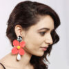 That’s Vogue Red Exclusive Floral Earrings