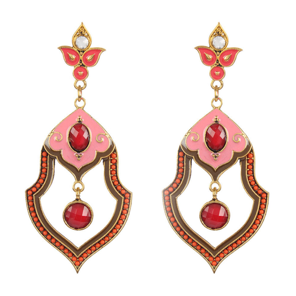 beaded drop earrings