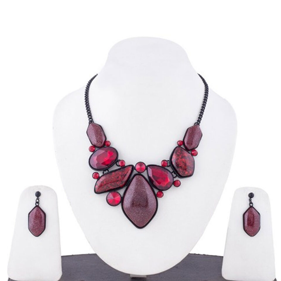 crystal coordinated set for party wear