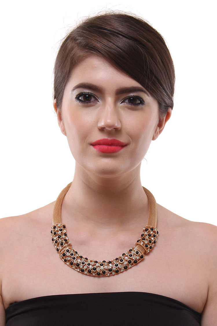 black choker necklace