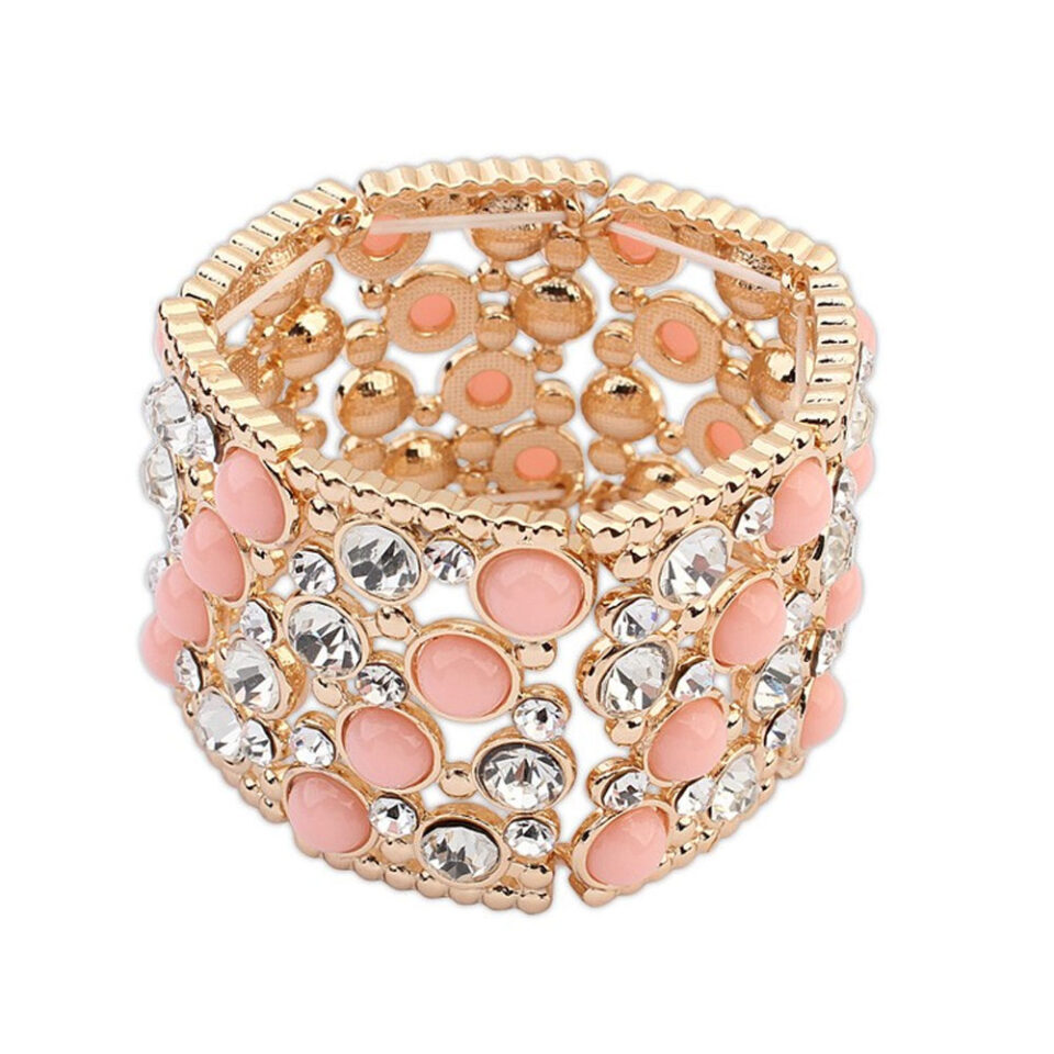 pink charm bracelet