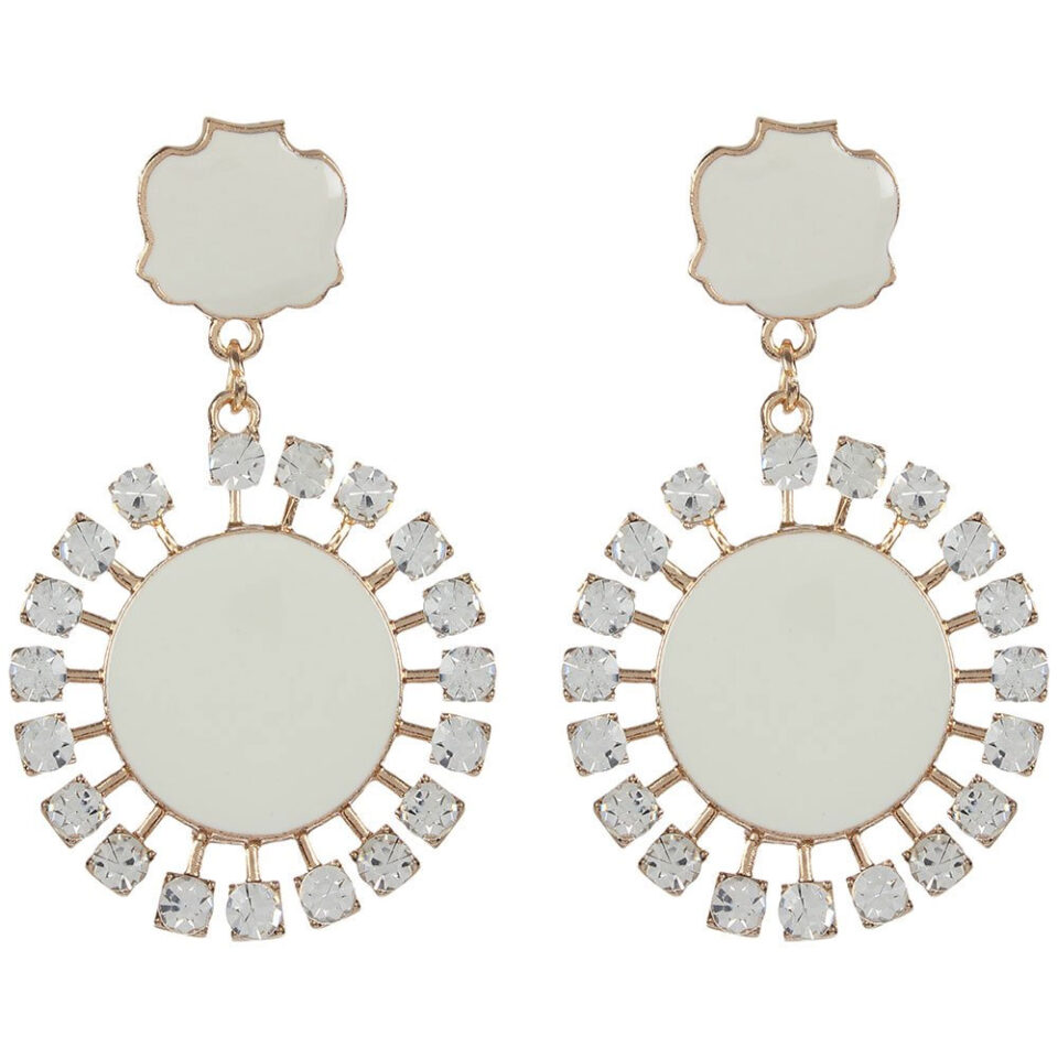 studded party wear dangling earrings