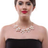 Flirty Floral Necklace (White)