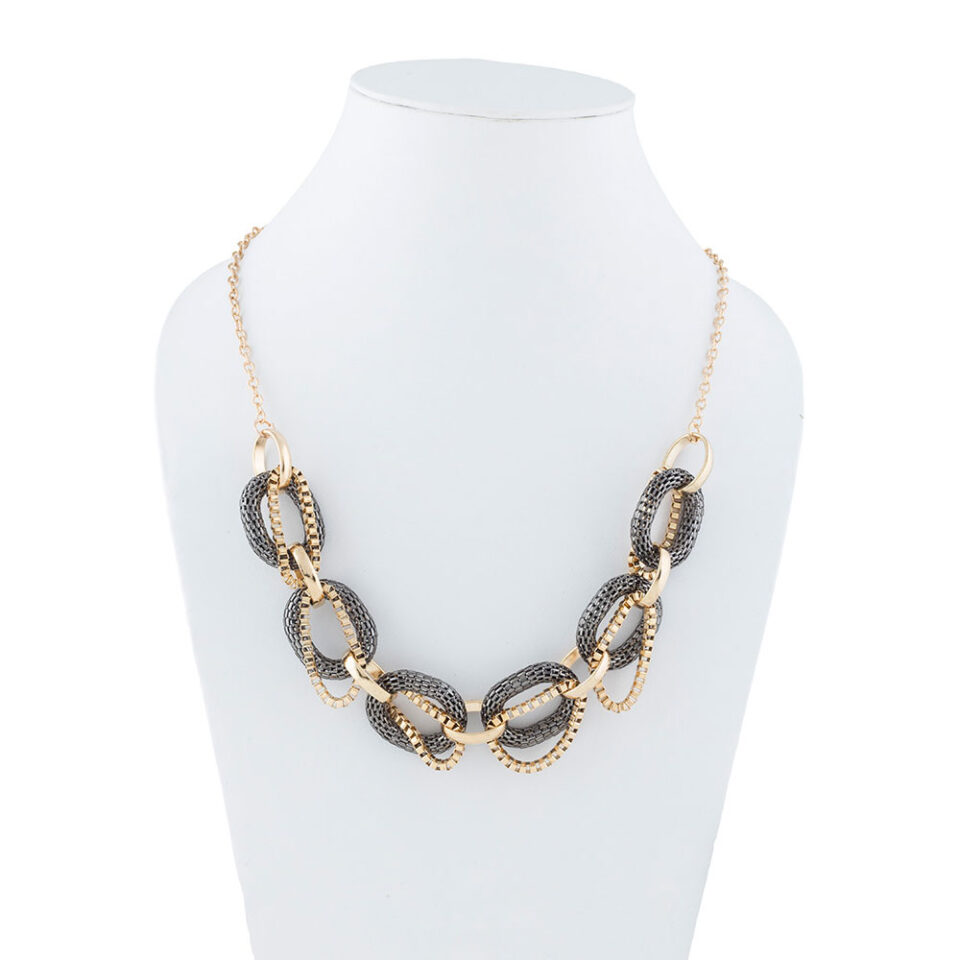 metallic party wear necklace