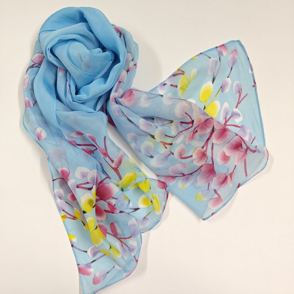 trendy blue scarfs