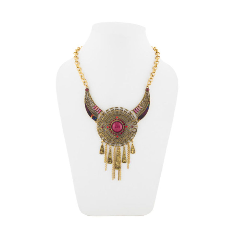 red heart necklace for women