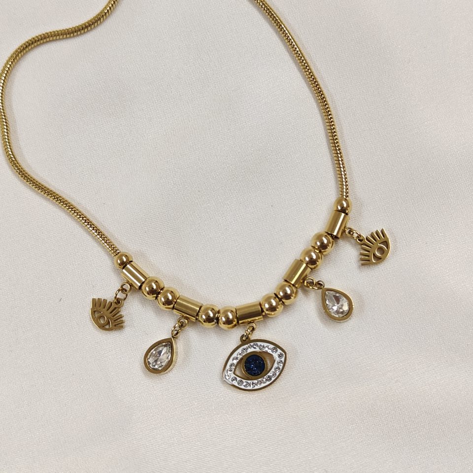 evil eye fashion necklace