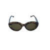 Leopard Bold Oval Sunglasses