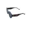 Leopard Bold Oval Sunglasses