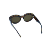 Leopard Bold Oval Sunglasses