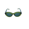 Bold Green Oval Sunglasses