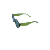 Bold Green Oval Sunglasses