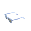Ivory Glow Retro Slim Sunglasses
