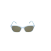 White Rectangular Polarized Sunglasses